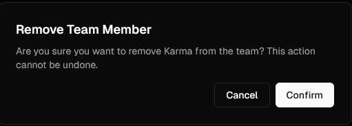 Confirm Remove