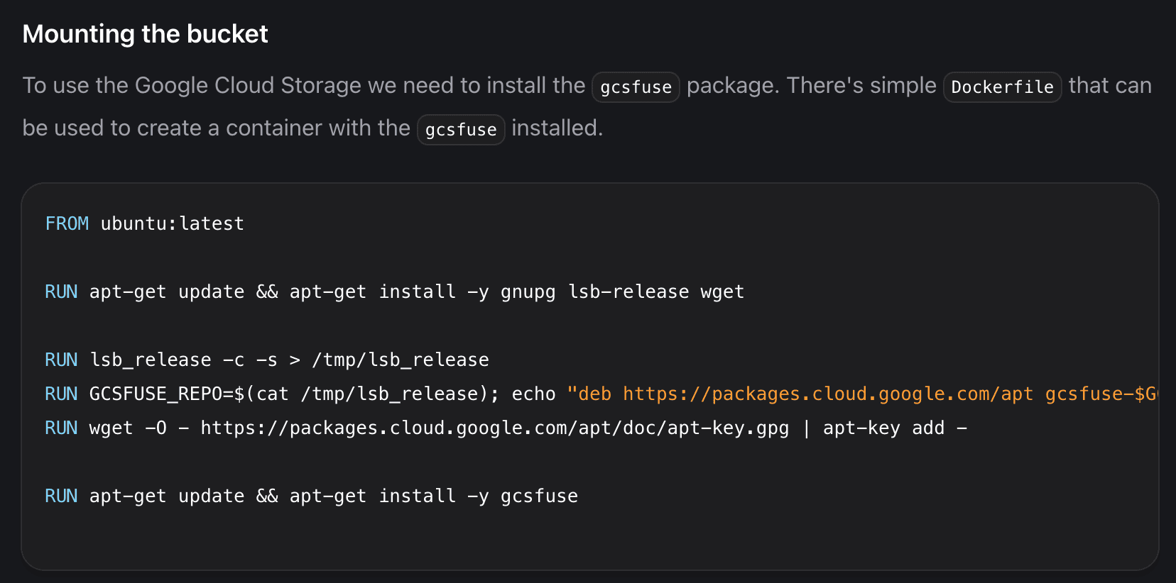 Connect cloud storage