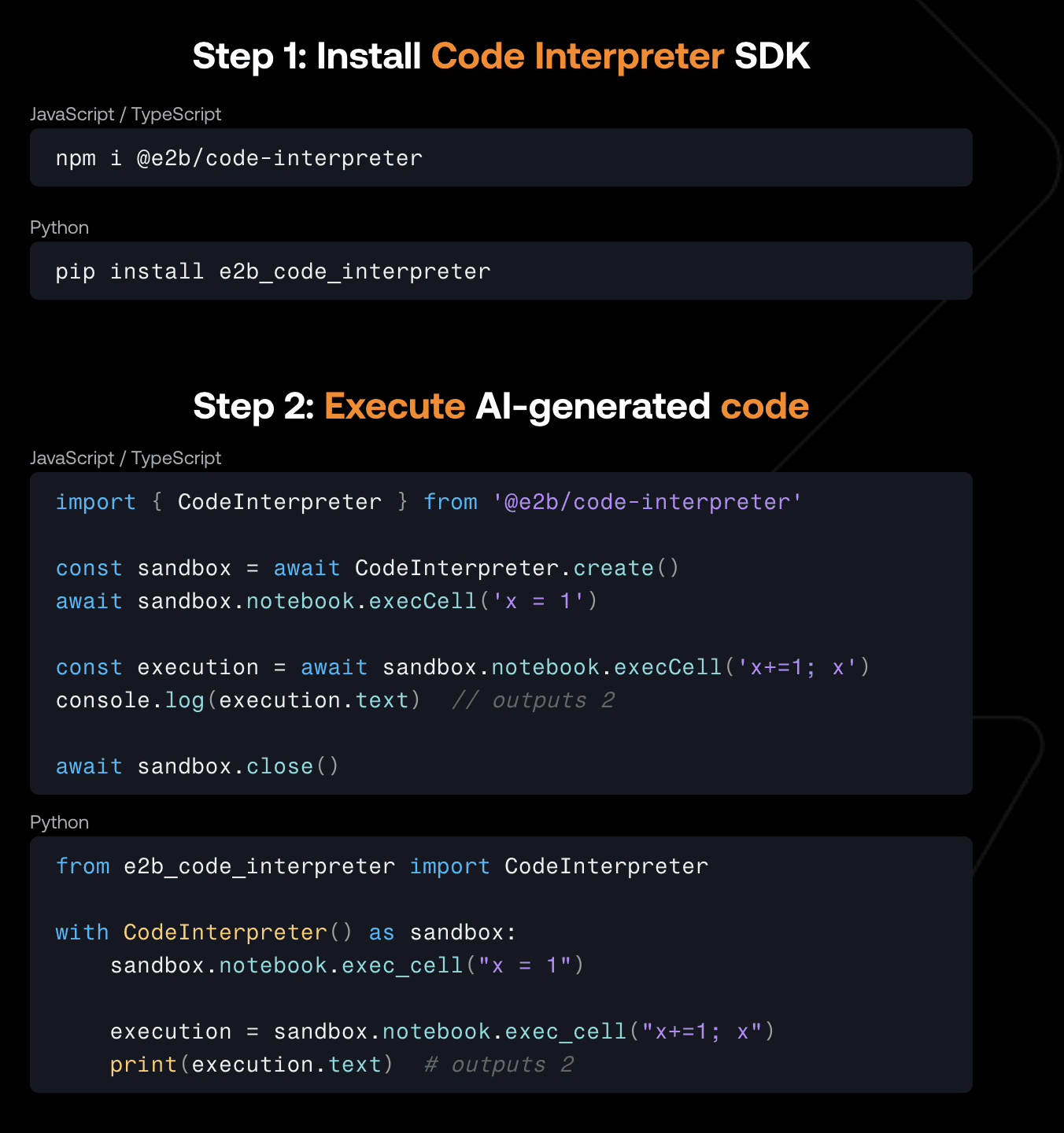 Code Interpreter SDK