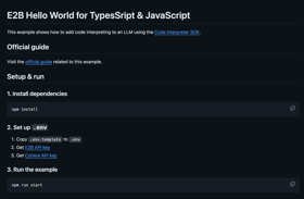 Hello world examples