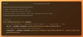 New language runtimes for Code Interpreter SDK