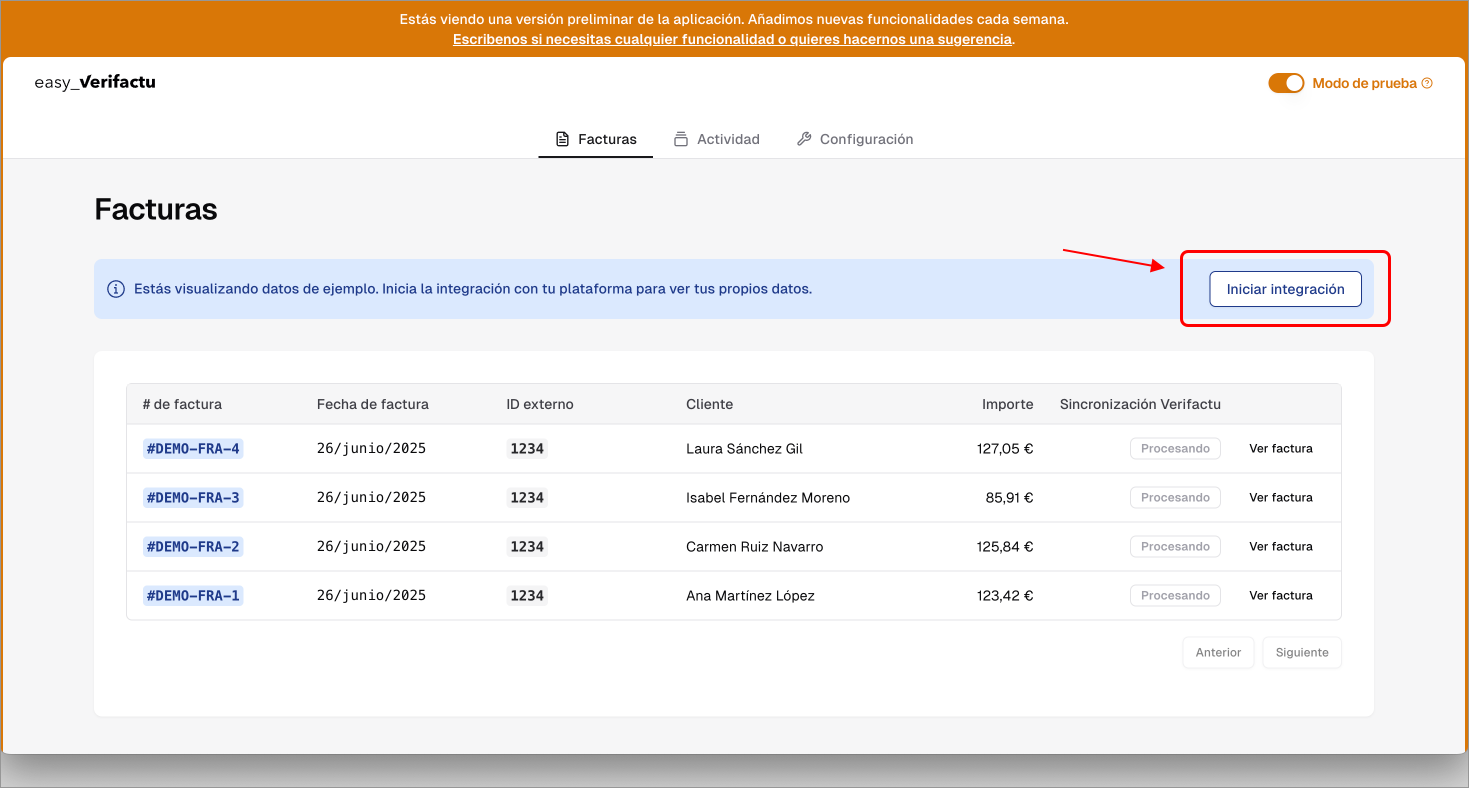 Ev Start Integration Pn