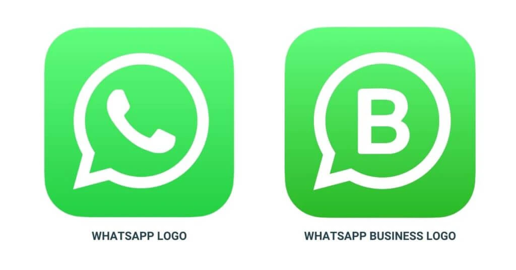 WhatsApp Business icon next to the regular WhatsApp icon