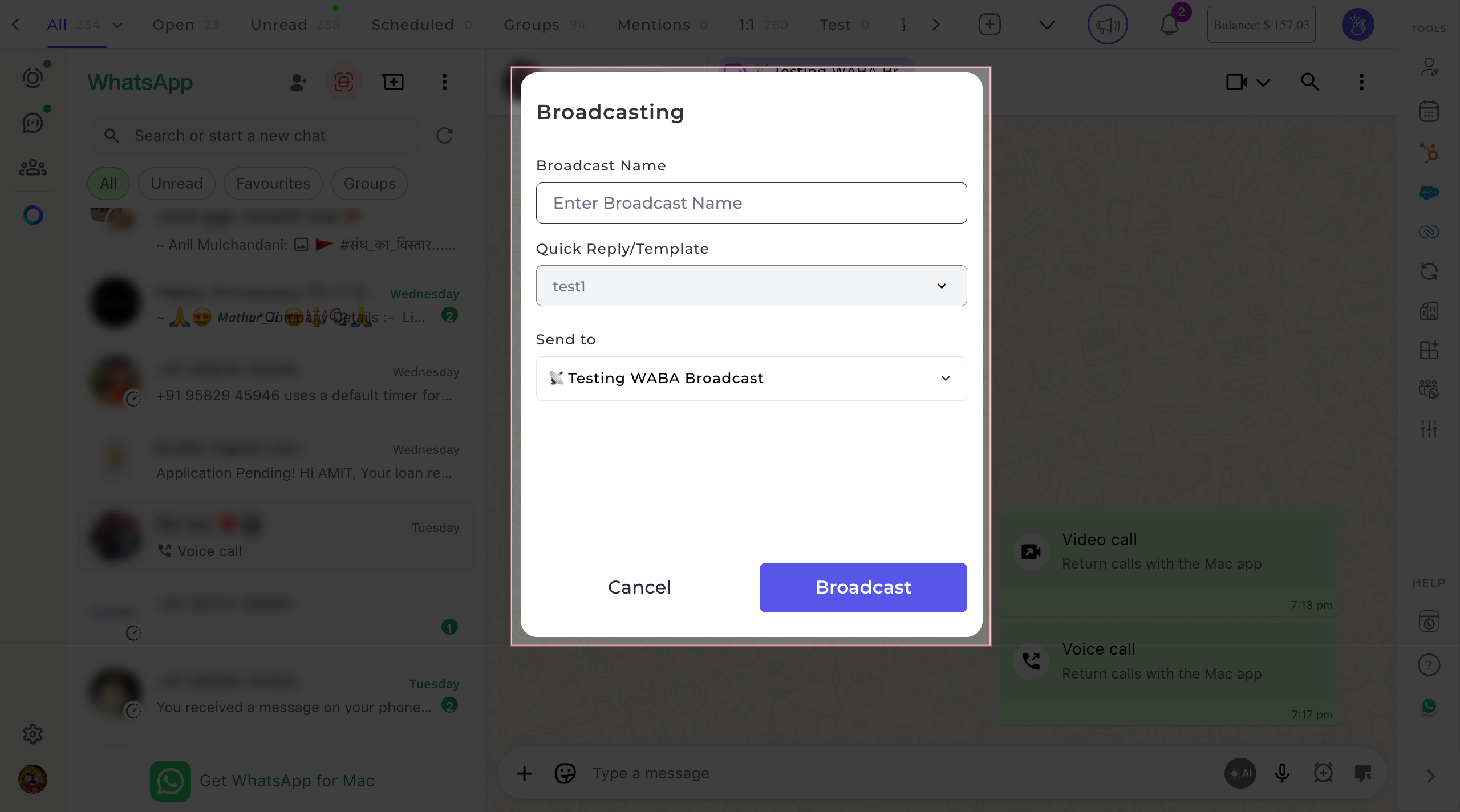 Broadcast Configuration