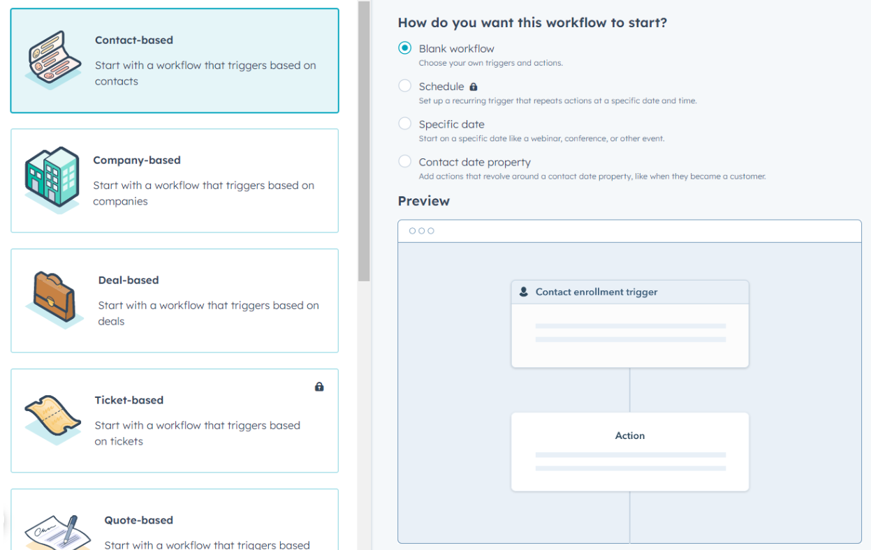 Create Workflow in HubSpot