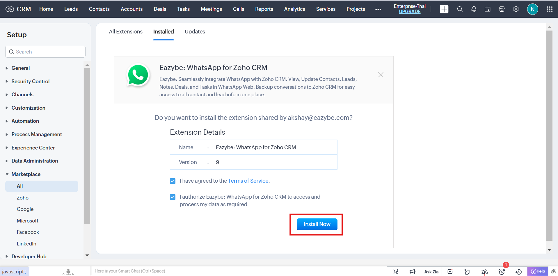 Marketplace Navigation