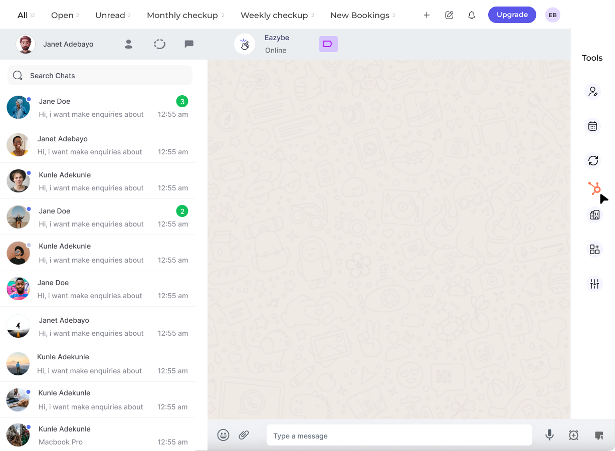 Select WhatsApp Contact