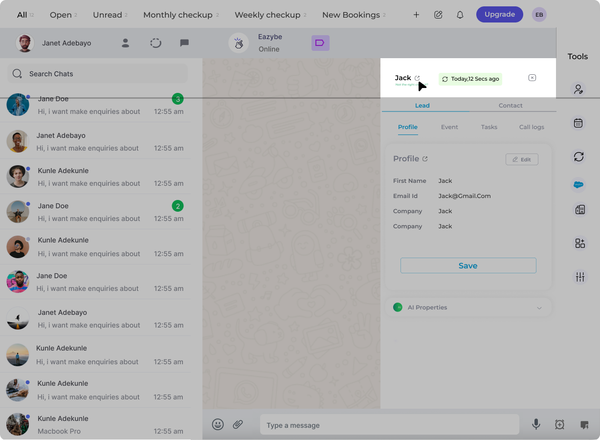 Go to Salesforce Button