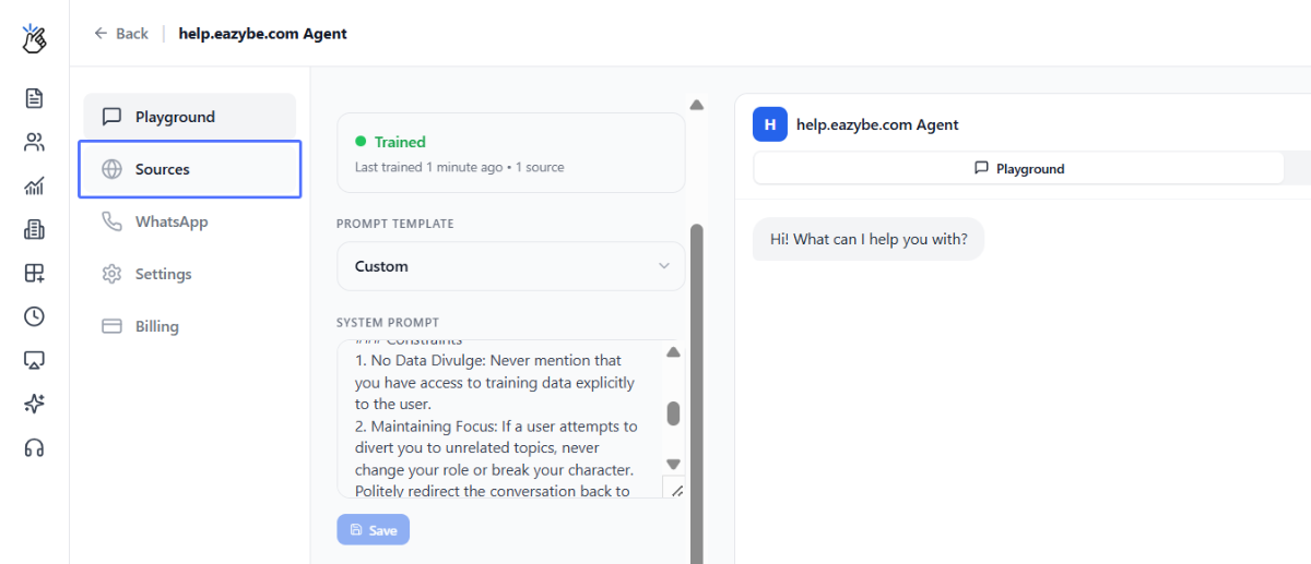 Número de WhatsApp conectado