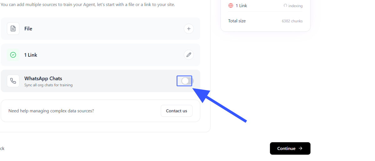 Selecionar conversas para aprender