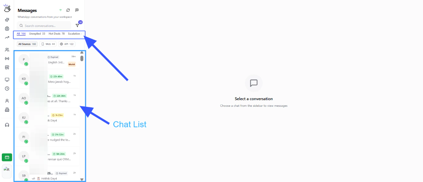 Team Inbox chat filters