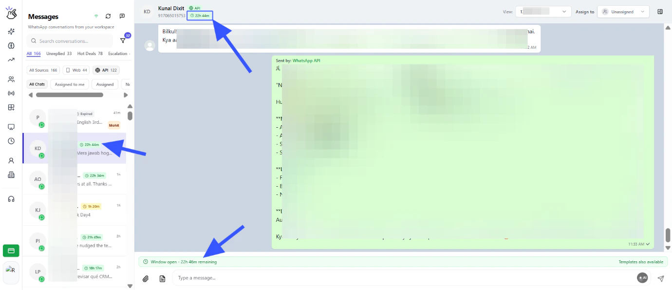 Service window timer