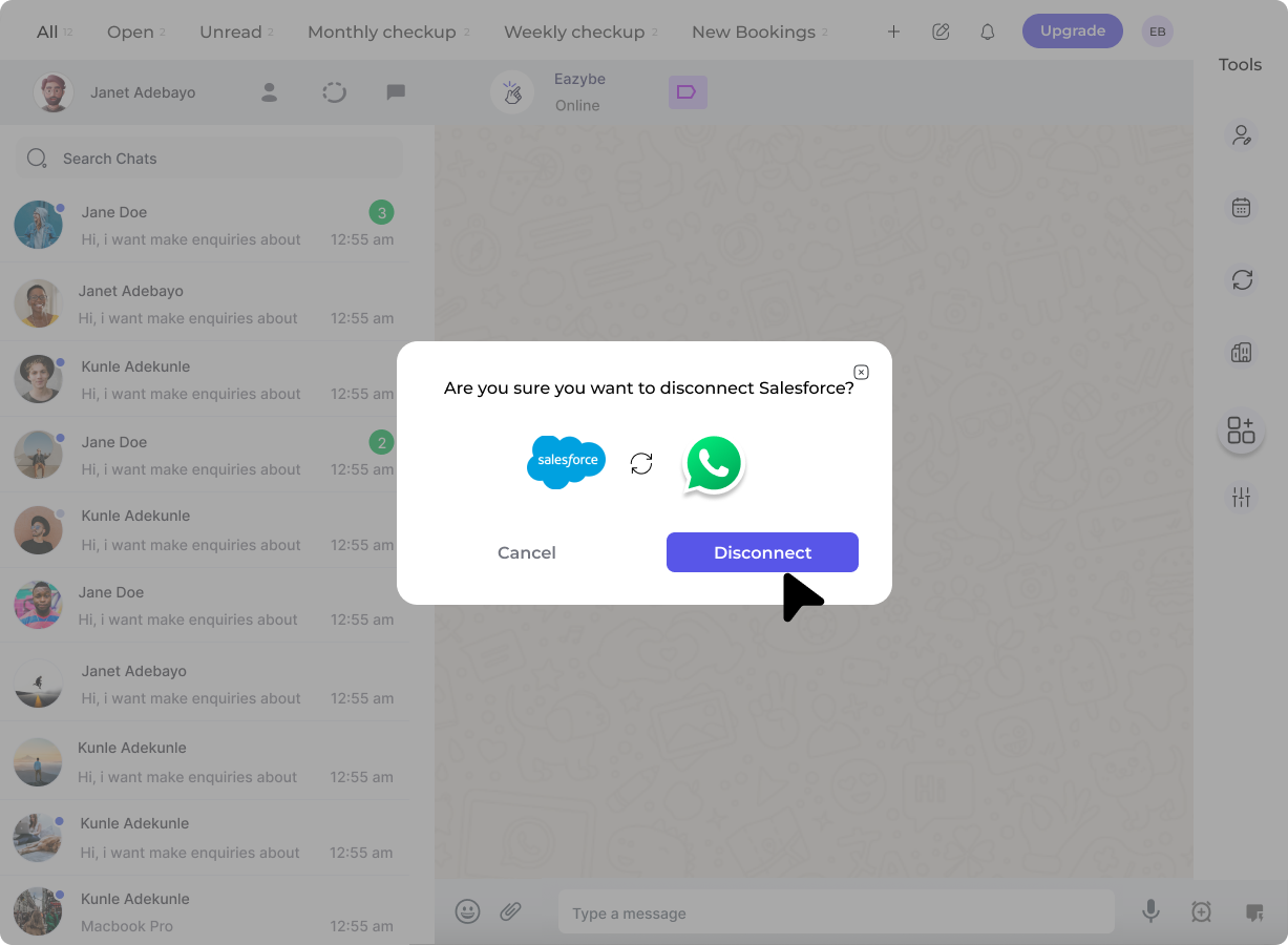 Confirm Disconnection