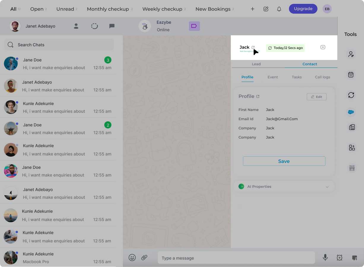 View Contact on Salesforce