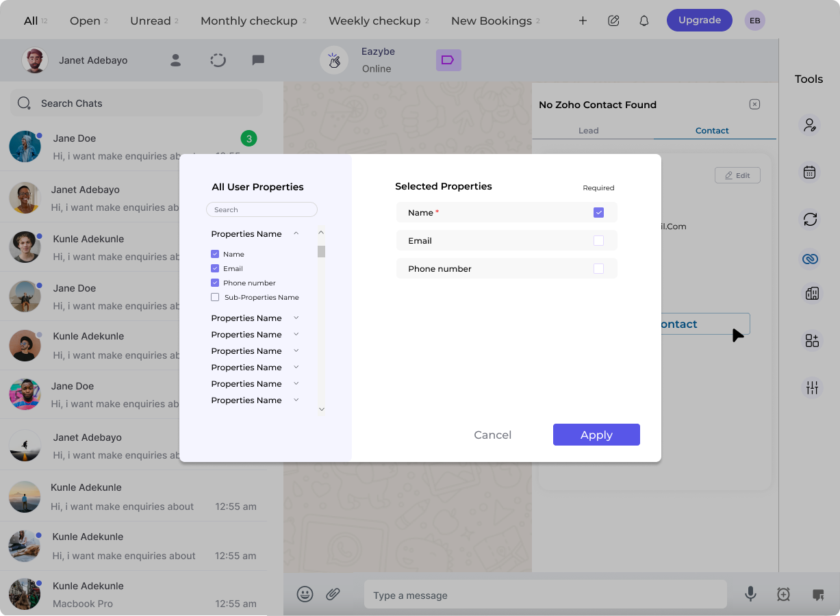 Fill Contact Details