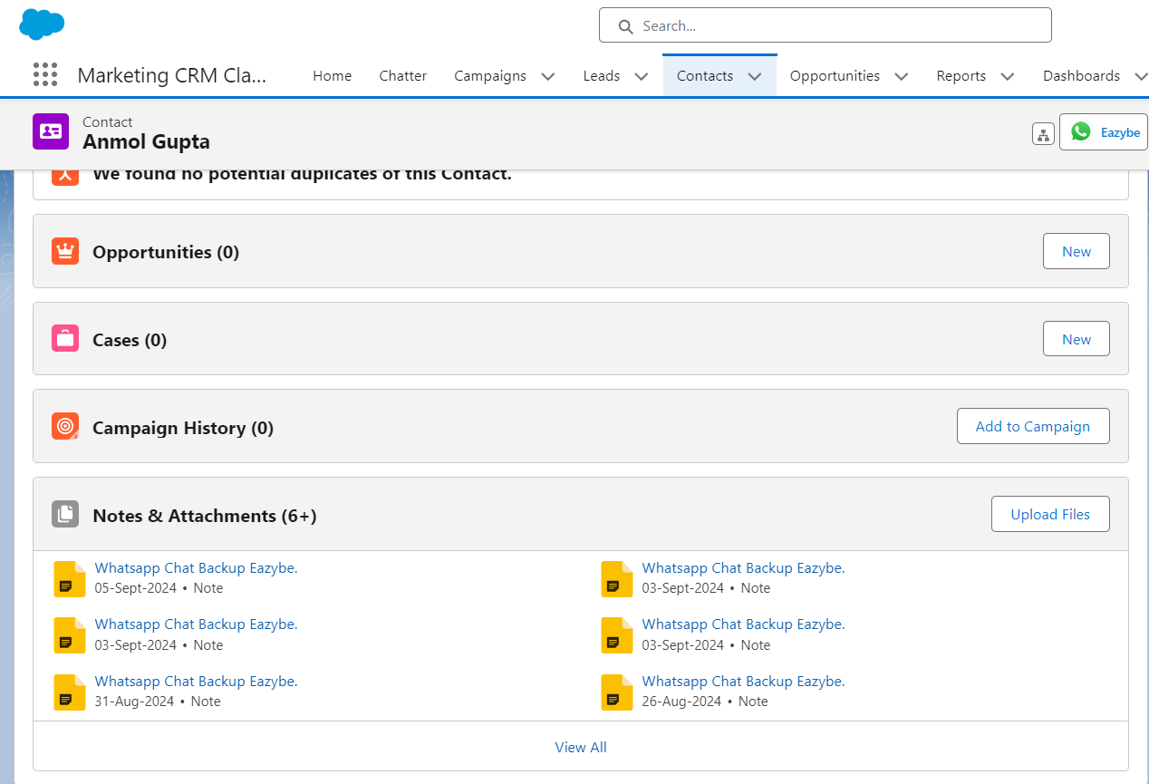 Contact Linking Overview