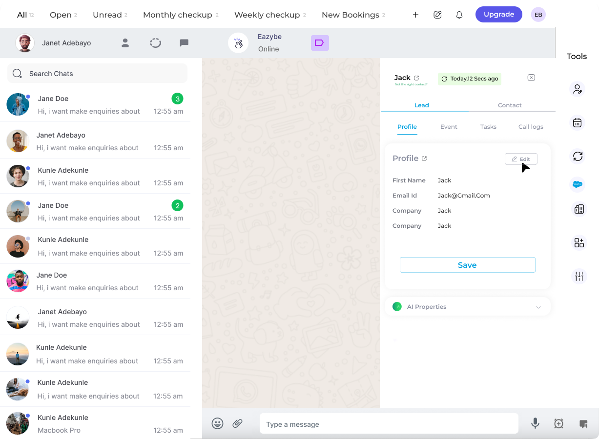Edit Contact Properties