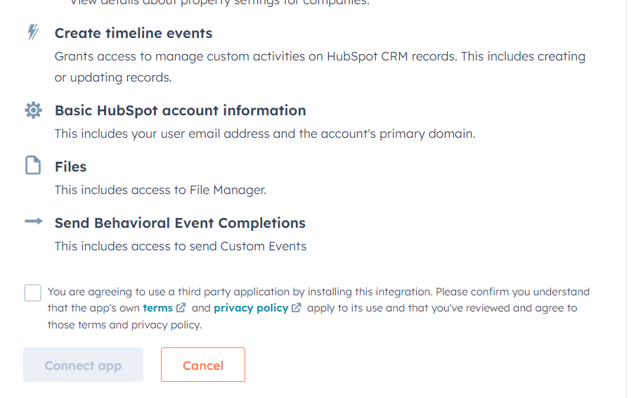 Select HubSpot Account