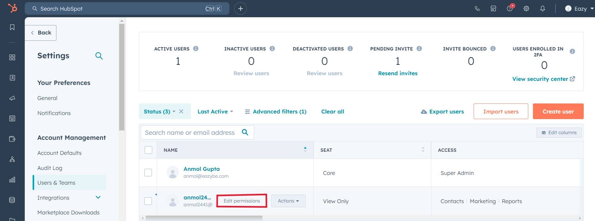 Edit Permissions Button