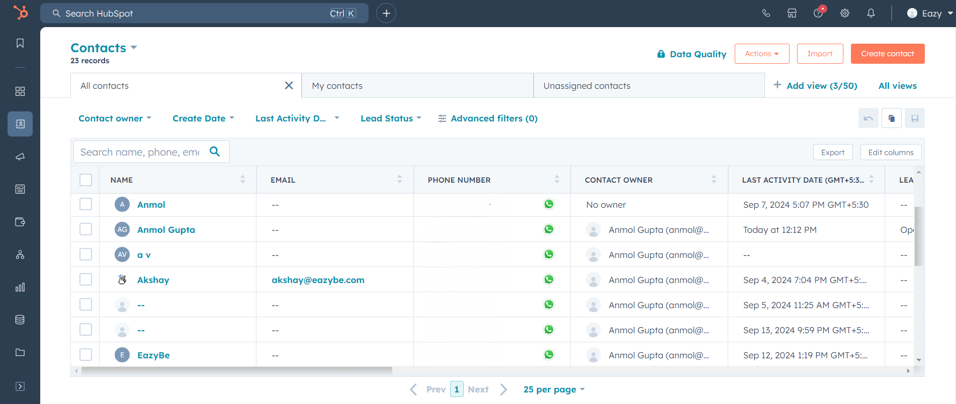 Go Back to WhatsApp Button