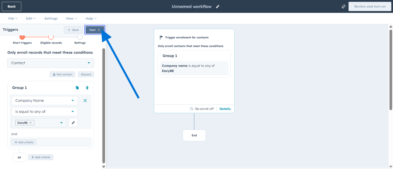 Agregue una Acción de Integración de WhatsApp