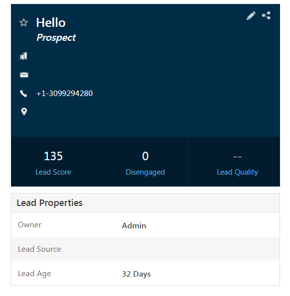 LeadSquared Analytics Dashboard