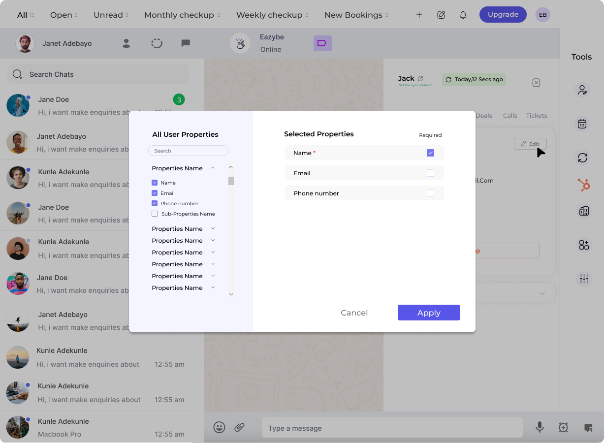 Edit Contact Properties