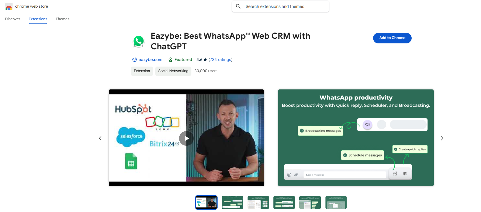 EazyBe Extension Setup