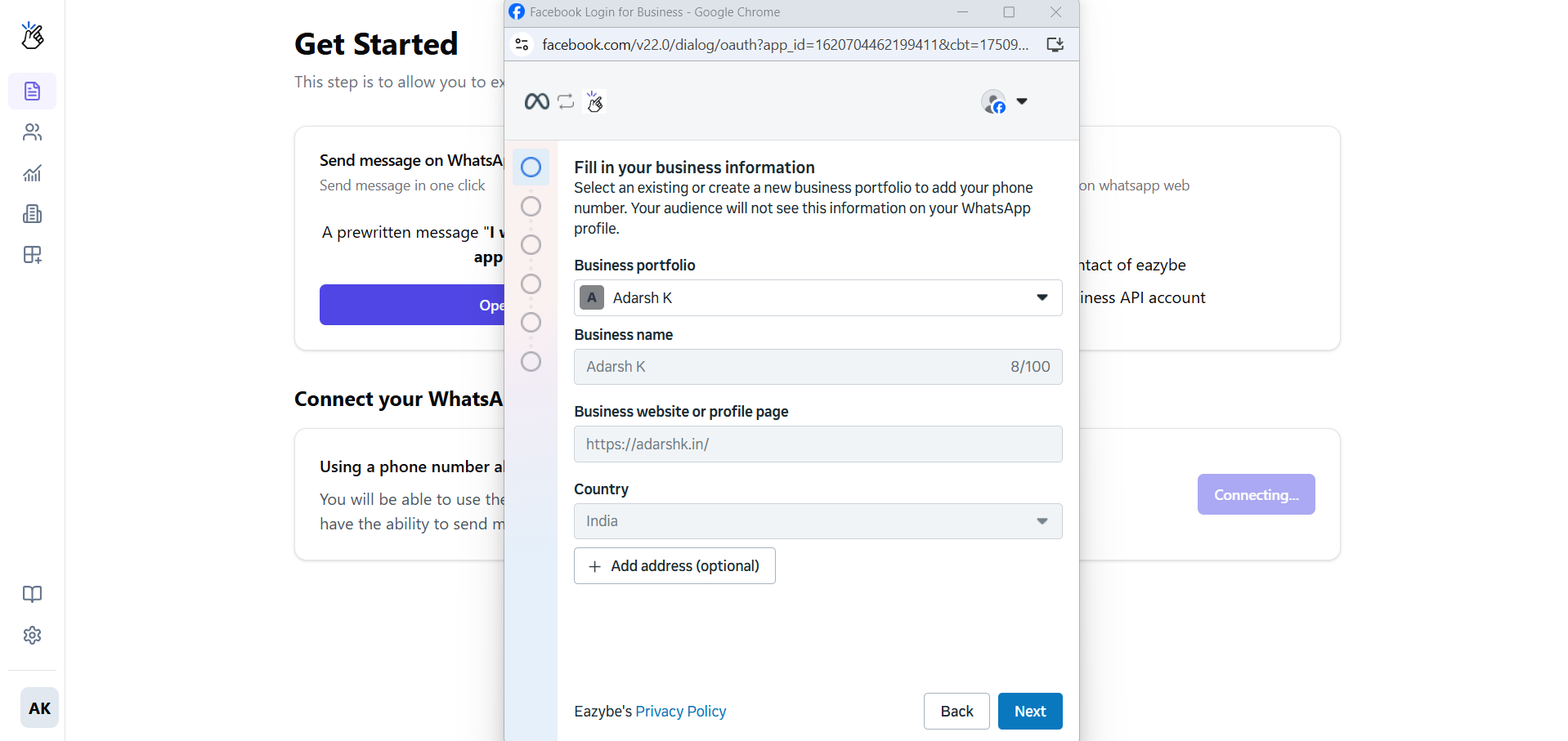 Meta Business Account
