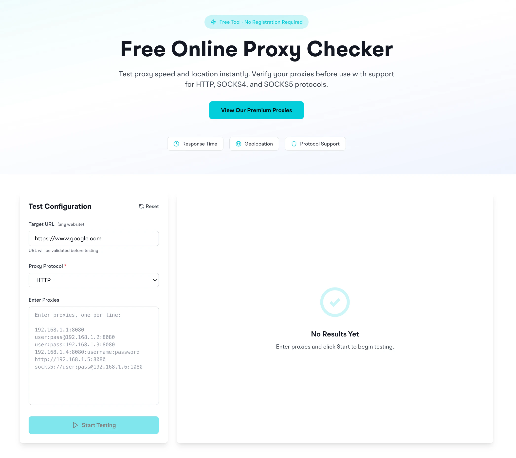 Proxy Checker Tool
