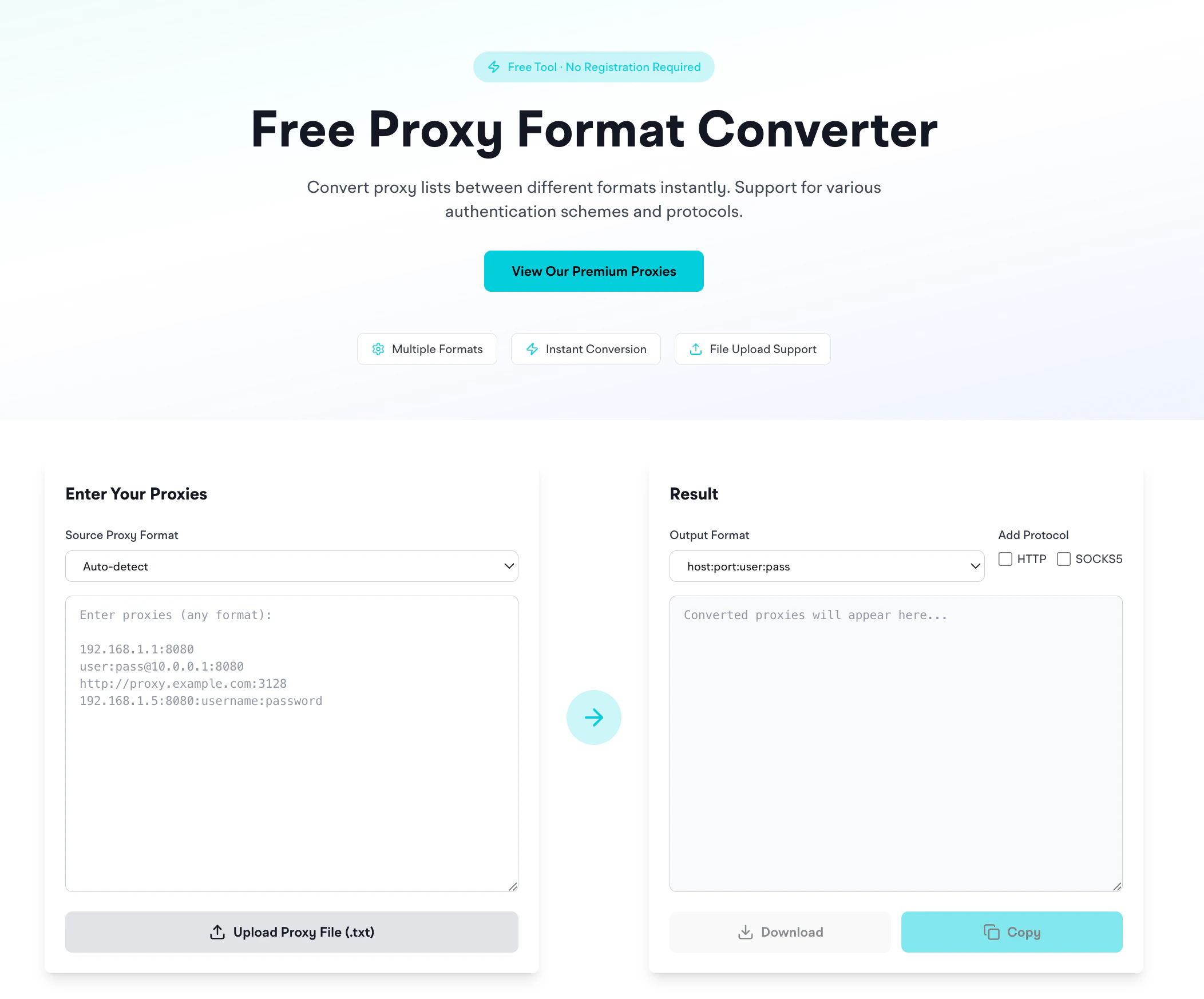 Proxy Formatter Tool