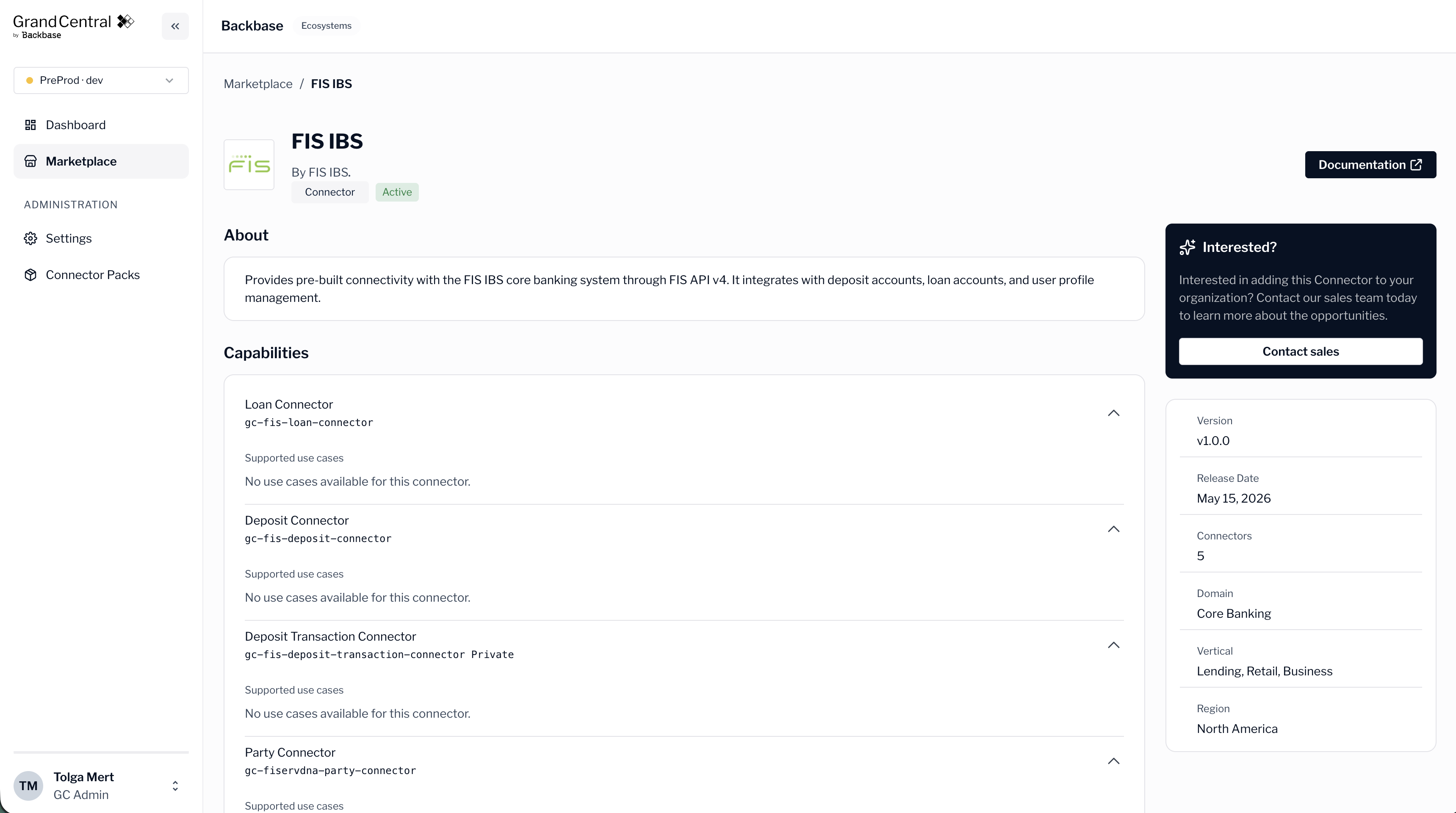 A marketplace pack details page describing the pack, its capabilities, and release details