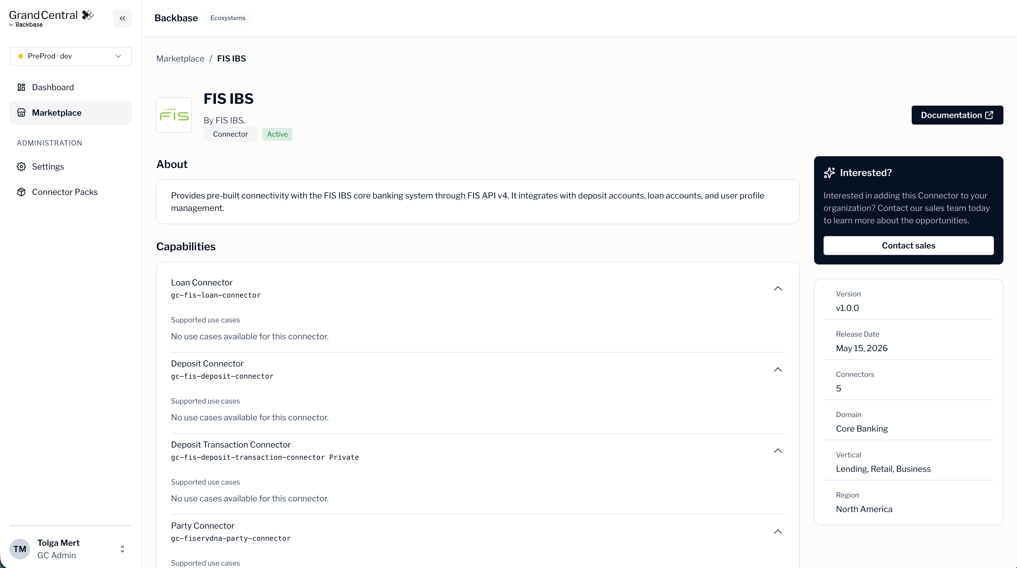 A marketplace pack details page describing the pack, its capabilities, and release details