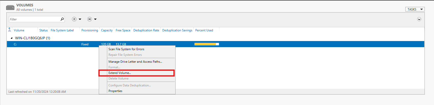 Extend Windows Hard Drive
