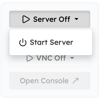 Start server after shutdown