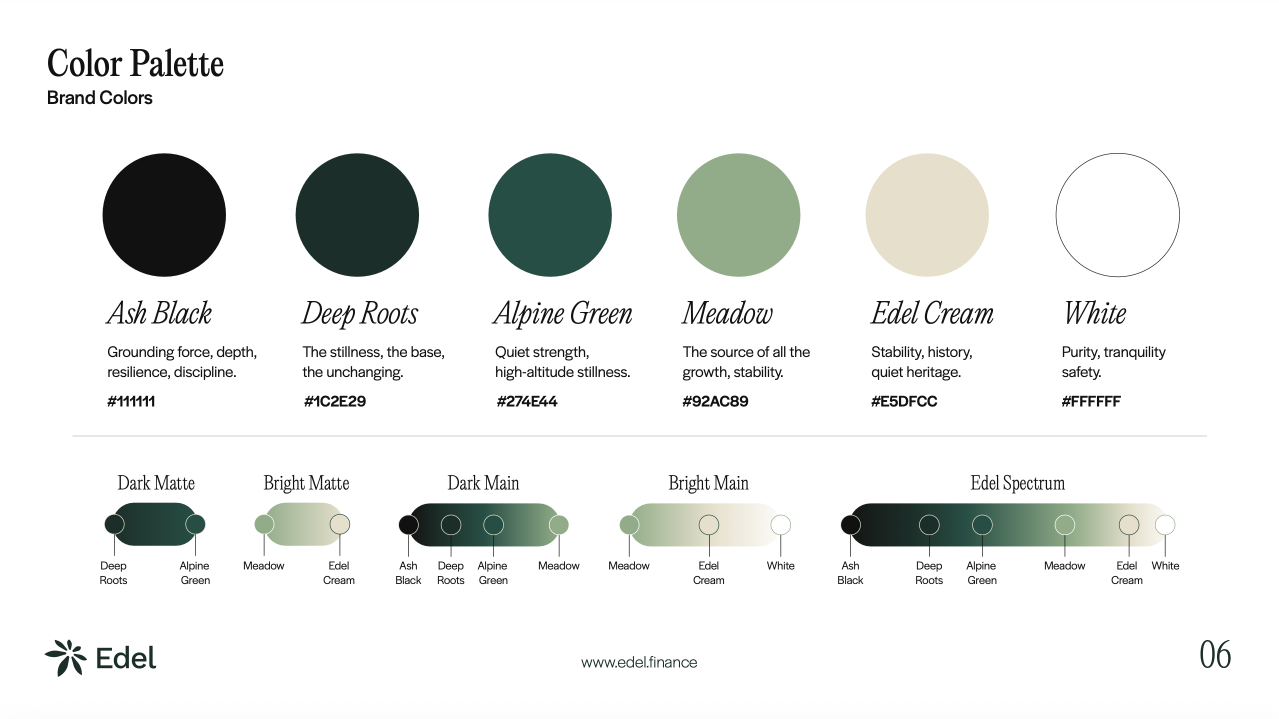 Visual elements and brand components