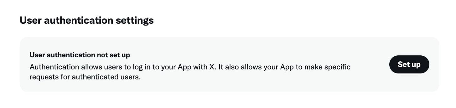 Setting up user authentication