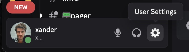 User settings