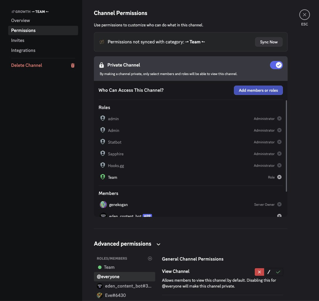 Add permissions