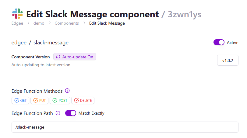 Configure how your Edge Function handles different URL paths.