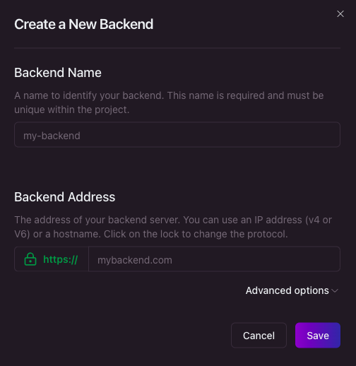 How to create a new routing backend