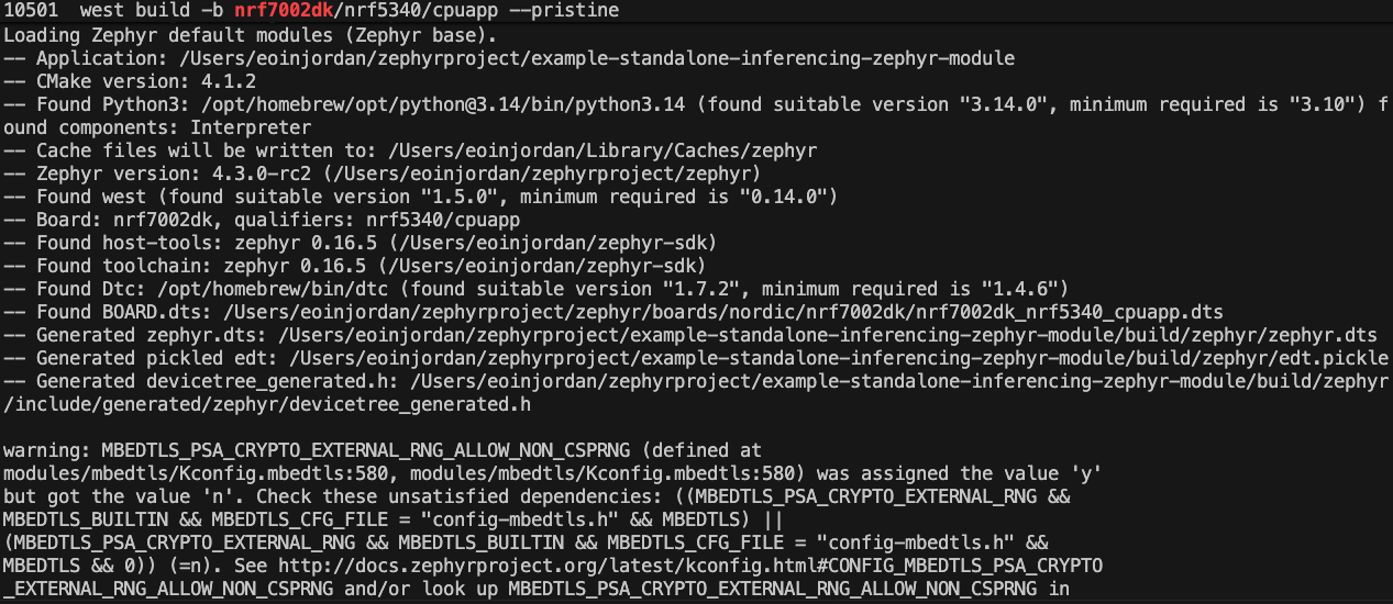 Build the Nordic nRF7002 DK
