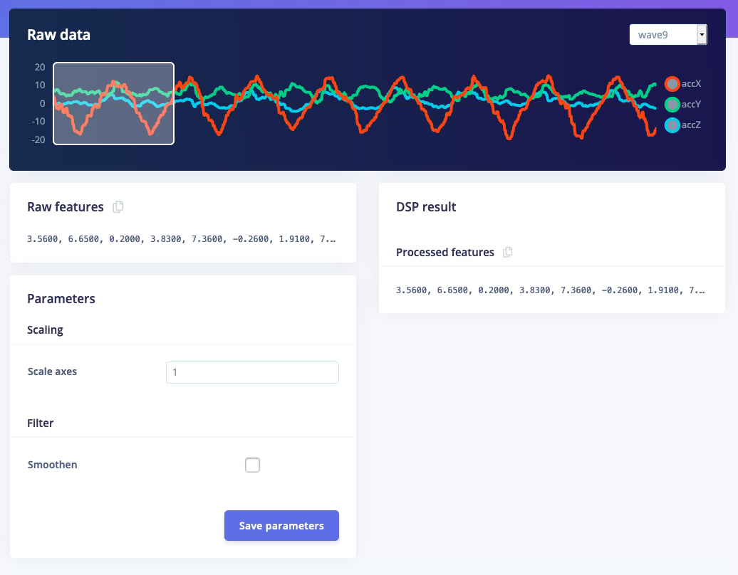 Custom block parameters page showing the new Smooth toggle option