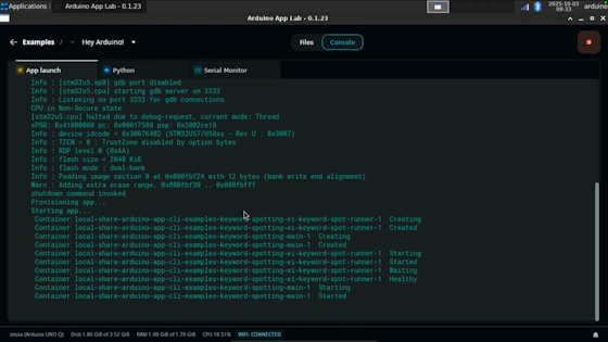 Run Arduino App Lab - Edge Impulse Documentation
