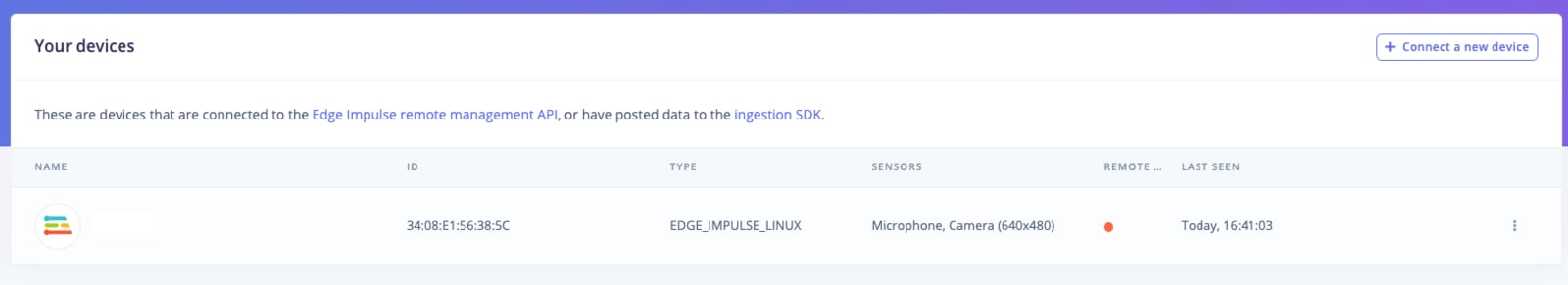 Edge Impulse Python Sdk Texas Instruments SK-TDA4VM - Edge Impulse Documentation