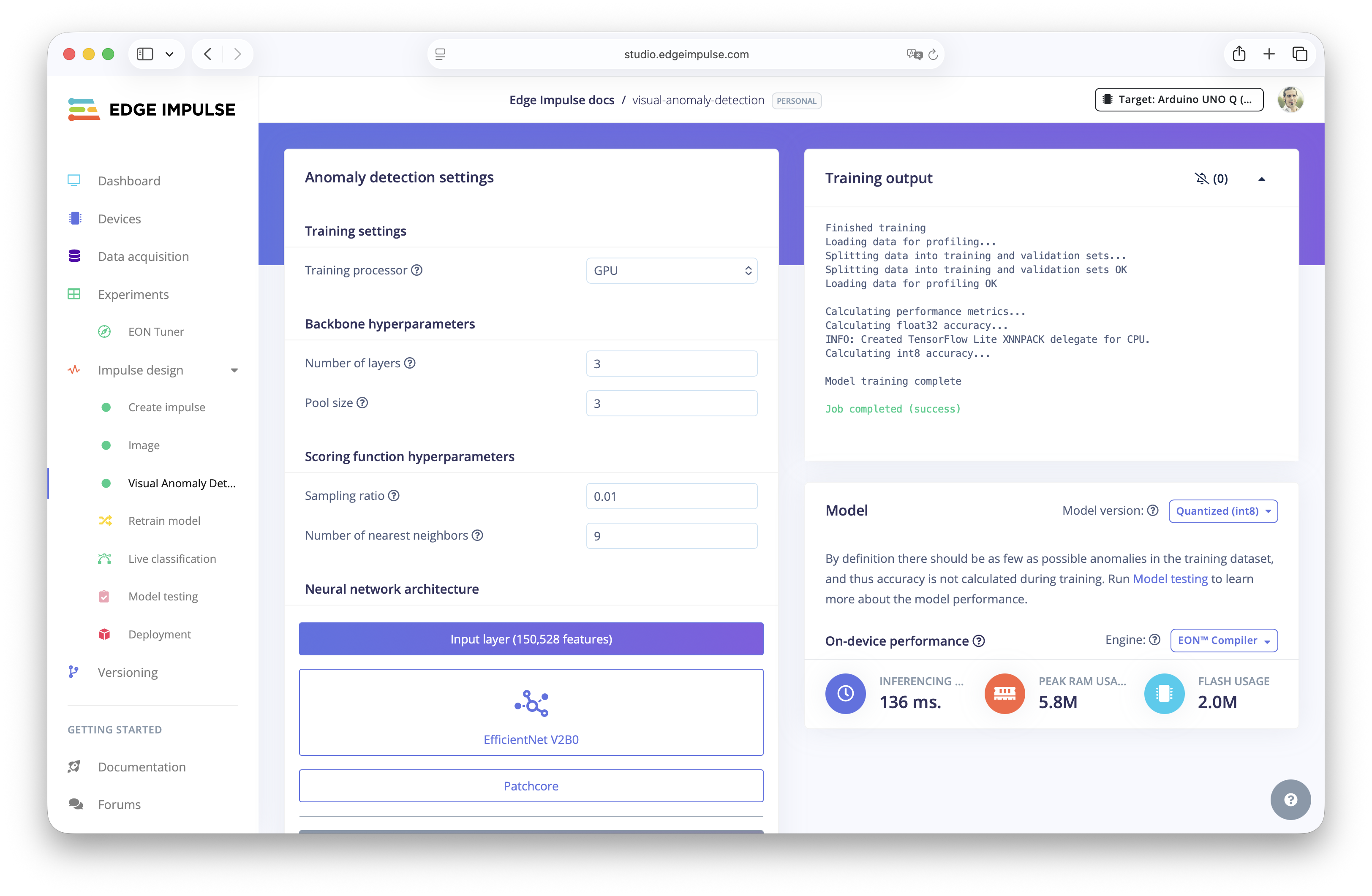 Visual anomaly detection - Edge Impulse Documentation