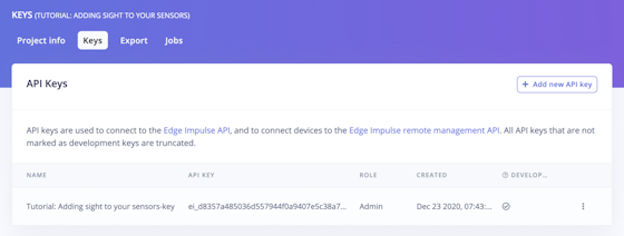Studio API - Edge Impulse Documentation