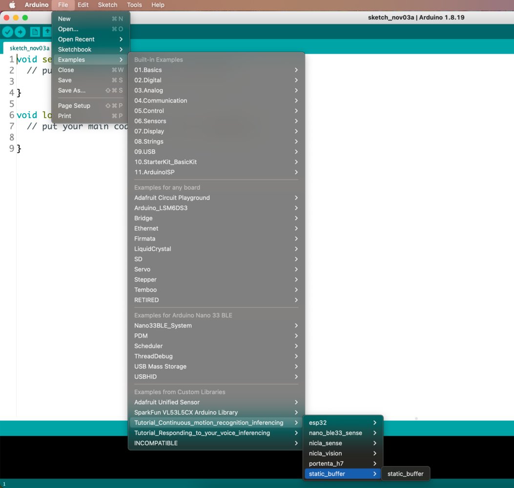 Run Arduino library (IDE 1.18) - Edge Impulse Documentation