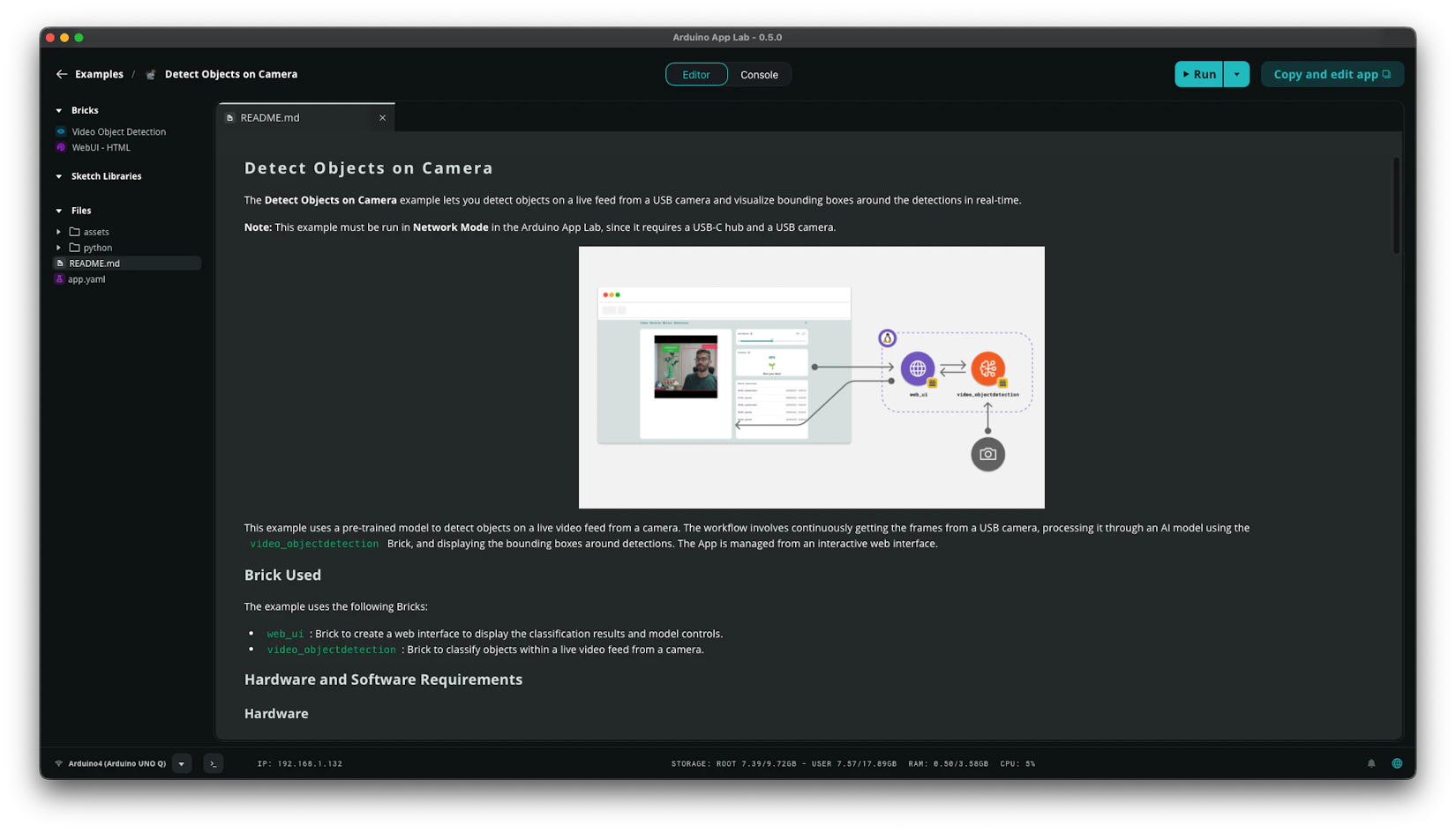 Run Arduino App Lab - Edge Impulse Documentation