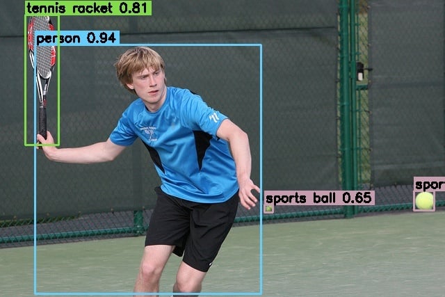Stage 1 object detection on the sample frame
